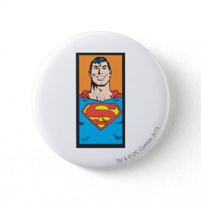 Superman Bust Frame buttons