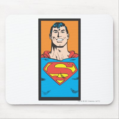 Superman Bust Frame mousepads