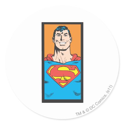 Superman Bust Frame stickers