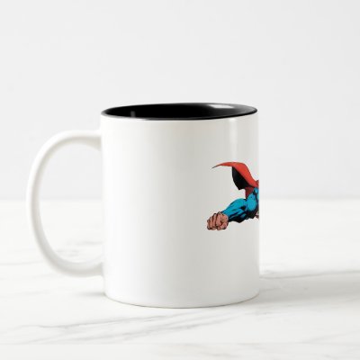 Superman cape flies mugs