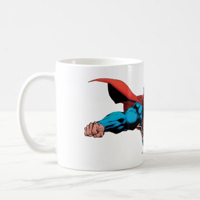 Superman cape flies mugs