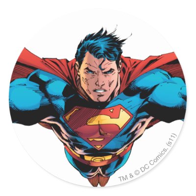 Superman cape flies stickers