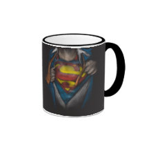 Superman Chest Sketch 2 Coffee Mugs