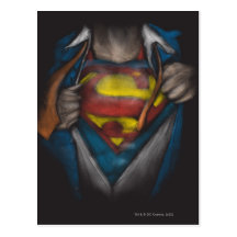 Superman Chest Sketch 2 Postcard