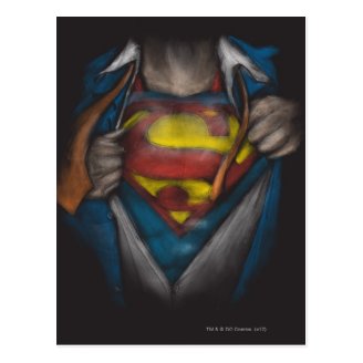 Superman Chest Sketch 2 Postcard