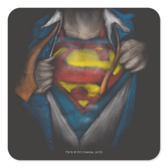 Superman Chest Sketch 2 Stickers