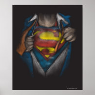 Superman Chest Sketch Print