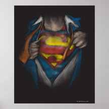 Superman Chest Sketch Print