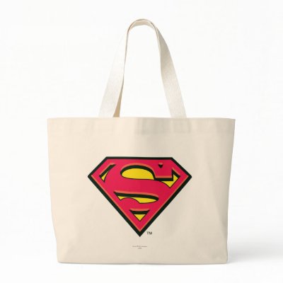 Superman Classic Logo tote bags
