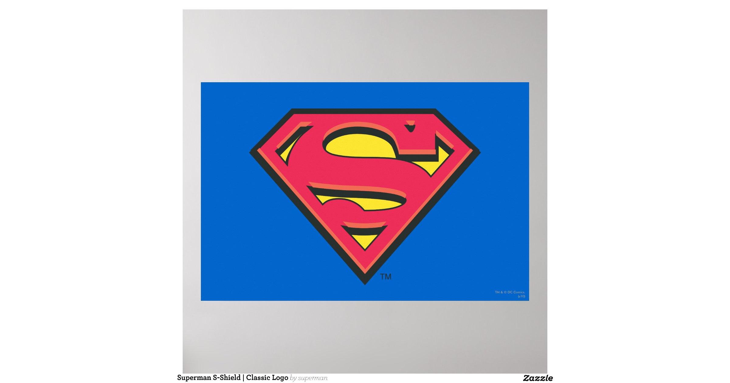 Superman Classic Logo Print | Zazzle