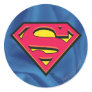 Superman Classic Logo Round Stickers Superman Classic Logo Round Stickers