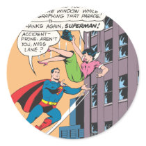 Superman Comic Panel - Accident-Prone Lois Sticker