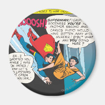 Superman Comic Panel - Lois Plunges Fridge Magnet