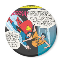 Superman Comic Panel - Lois Plunges Fridge Magnet