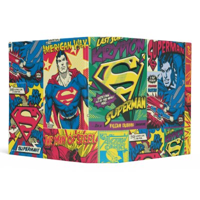 Superman Comic Panels binders