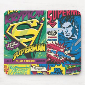 Superman Comic Panels mousepad