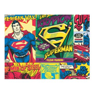 Superman Comic Panels Post Cards