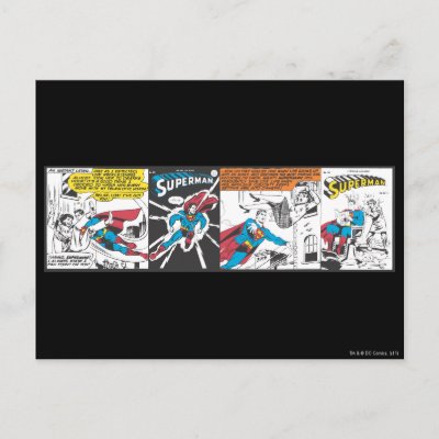 Superman Comic Panels postcards