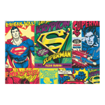 Superman Comic Panels Print