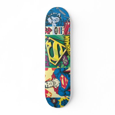 Superman Comic Panels skateboards