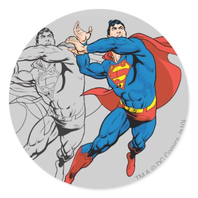 Superman Comic Panels stickers