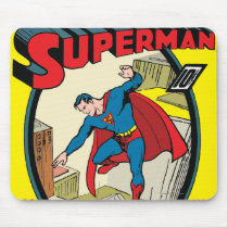 superman, super man, action comics, man of steel, super hero, comic book, dc comic, classic comic book, adventures of superman, lois lane, super girl, superman story, Musemåtte med brugerdefineret grafisk design