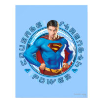 Superman Courage Strength Power Poster
