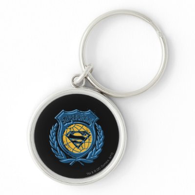 Superman Crest with Globe keychains