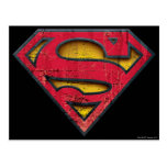 Superman Distressed Logo Postcards