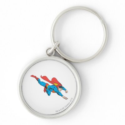 Superman Dives Right keychains