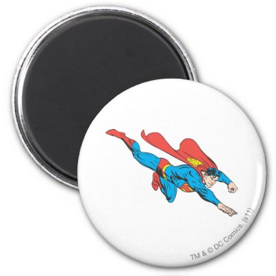 Superman Dives Right magnets