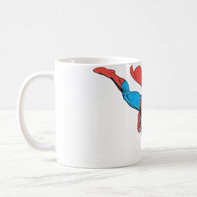 Superman Dives Right mugs