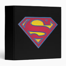 Superman dot logo 3 ring binder