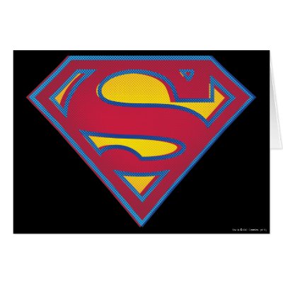 Superman dot logo cards