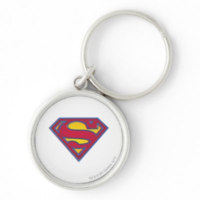 Superman dot logo keychains