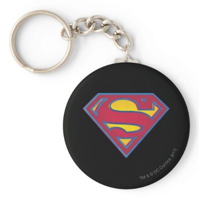 Superman dot logo keychains
