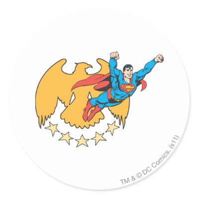 Superman & Eagle stickers