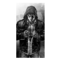Superman Earth Cover - Black and White Poster