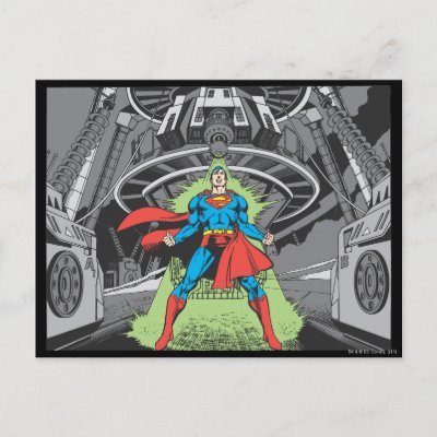 Superman Exposed to Kryptonite postcards