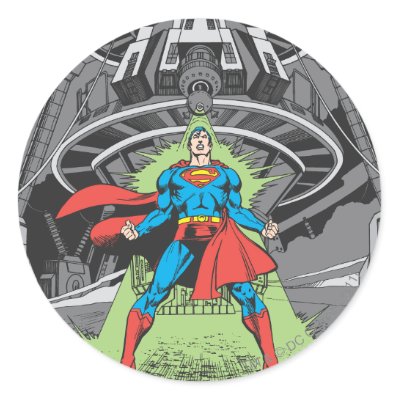 Superman Exposed to Kryptonite stickers