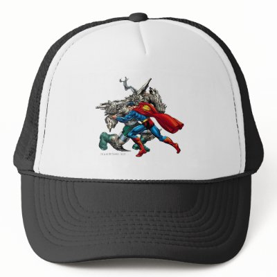 Superman Fights Enemy hats