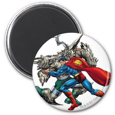 Superman Fights Enemy magnets