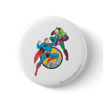 Superman Fights Lex Luthor buttons