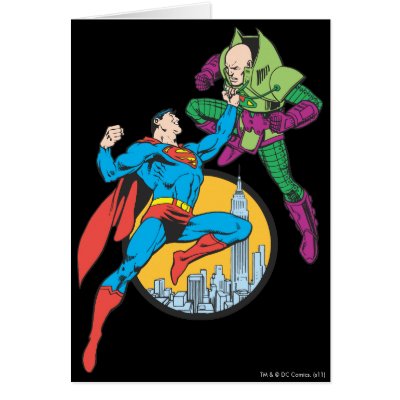 Superman Fights Lex Luthor cards