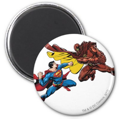 Superman Fights magnets