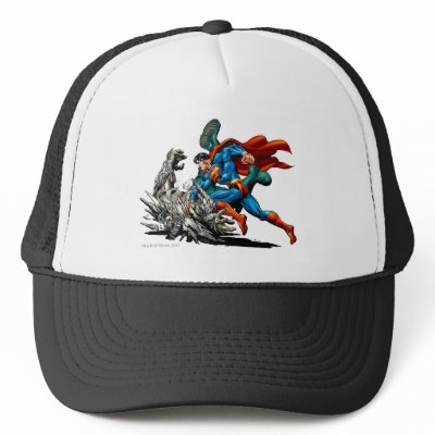 Superman Fights Monster hats