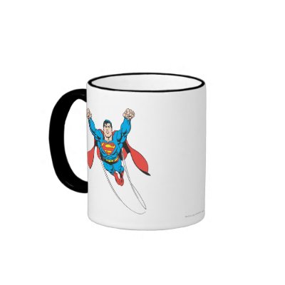 Superman Flies Forward mugs