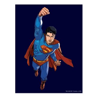 Superman Flying Forward Postcards