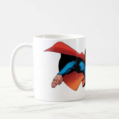 Superman Flying Kick mugs