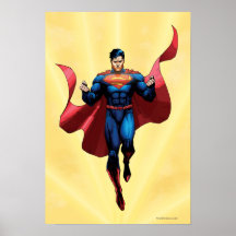 Superman Flying Posters